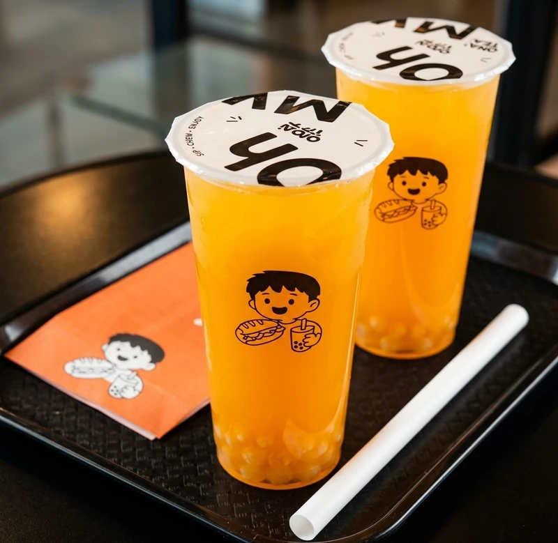 Mango bubble tea at Omai Tea on Grant Avenue, Winnipeg